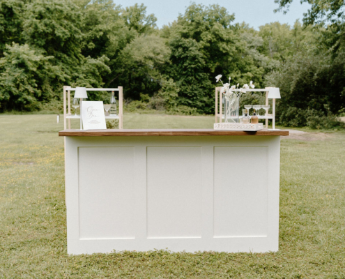 Chessie Bar Chessie Bar - a board and batten wooden bar rental for weddings