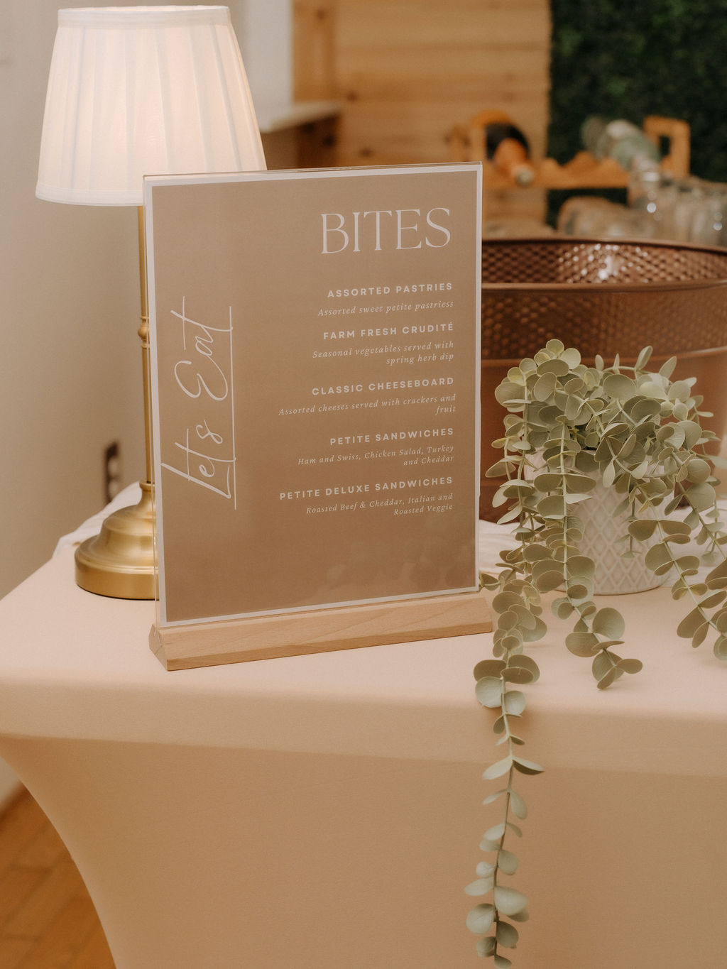 Bar Menu Holder For Wedding